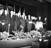 Skara. Mejeriförbundets smör och ostmässa 1962 i Teaterhuset.