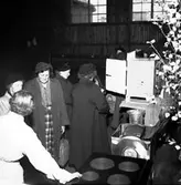 Skara. SKLS, föreningsdag 6/10 1952. Demonstration av köksutrustning.

SKLS= Skaraborgs läns Slaktdjursförsäljnings Förening.