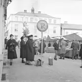 Marknad i Falköping 22/3 1963.