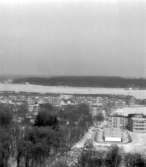 Skara. 
Panorama från CF:s silo 20/3 1968.