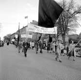 Demonstrationståg i Skara.