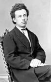 Ungdomsporträtt av komminister Karl Petter Lidman i Od foto 1872.