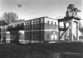 Gullspångs kraftstation byggd 1908. 

Foto: Alb(ert?) Andersson.
Axel Ekvalls samling.