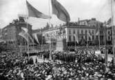 Avtäckning av Karl IX statyn den 7/9 1904. Kungsportsplatsen. Göteborg