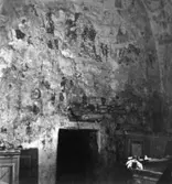 Österplana sn. 
Österplana gamla kyrka, väggmålningar vid predikstolen.