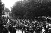 Krabbelund
Grönsakstorget
Skoltorget. Studentexamen den 2 Juni 1916.