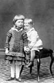 Lilly och Arthur Hasselberg i Juli 1883.
Barn till professor Bernhard Hasselberg

Teckningslärare Olof Erlandsson.