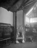 Agnes de Frumeries samling, Danderyd. Borgen i Danderyd, interiör. 
SA 35 14C.

Efter utbildning vid Konstakademien studerade Agnes de Frumerie för bl.a. Rodin i Paris. Hon utförde främst skulpturer och porträttbyster samt arbetade med möbeldesign och konsthantverk, bl. a. vaser och fat i glasemalj.