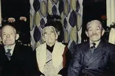 Lars Erikssons faster Matilda (Tilda) Gustavsson och hans far Erik Gustavsson till höger samt Otto Gustavsson, Varnhem, till vänster.