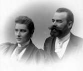 Gustaf och Helen Sjöstedt år 1895 Dec.inv. nr. 86879.