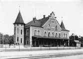Skara station på 1920-talet.