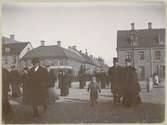 Larmtorget i Kalmar 1896. Samtliga hus finns kvar idag.