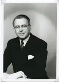 Sven Elfversson, direktör, Kalmar Kol och Trä.
Foto 1948-08-25