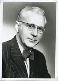 Hugo Höglund, bankkassör.
Foto 1949-04-11