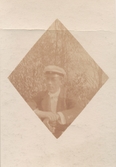 Anonym manlig student.
Fotot togs den 21 maj 1918.