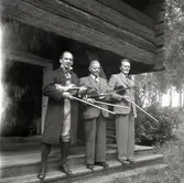 Vimmerby gästgivarehagen. Spelmän vid Kalmar läns fornminnesförenings hembygdsdag 1949.