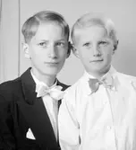 Pojken Carlsson, Skärplinge. Foto i november 1952.


