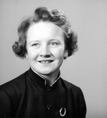 Kerstin Lund. Foto i februari 1952.
