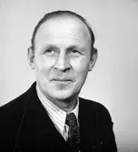 Edvin Vesterberg, Skärplinge. Foto i februari 1952.
