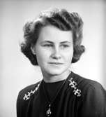 Maj Lindberg, Lappstan. Foto i november 1945.
