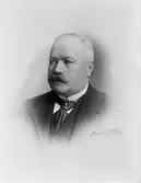 Född: 1855 Död: 1932 . Verksam som grosshandlare. Blev sedermera  ordförande i Korsnäs Sågverks AB, Gävle Stads Sparbank och Gävle Manufaktur samt ledamot i ett flertal andra förenings- och bolagsstyrelser.  Utsedd till tysk konsul 1884. Ordförande i drätselkammaren 1903-07 och ordförande i stadsfullmäktige 1907-19. Flensburg var den ledande högerpolitikern i Gävle under 1900-talets två första decennier. Son till Konsul F.O. Flensburg, farbror till Ellen Flensburg.