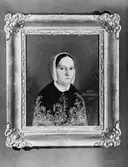 Målning av okänd konstnär från 1853: Anna Persdotter, Jons, Västbyggeby, Valbo. . (se även Make?? Per Jansson bild C 510)