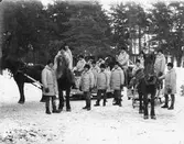 Vinterövning vid I 14. Kungsbäck.
