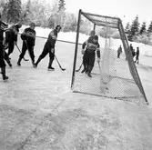 Bandy Huge - Hamrångefjärden, division II. 1961