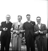 Sportarnas fyrmannalag i DM-terräng.
Sven Eriksson, Gunnar Jernberg, Georg och Arne Andersson.
