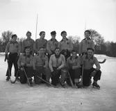 Uppsala högre allmänna läroverks bandylag.