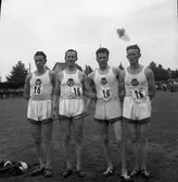 Brandkårens stafettlag 4 x 1500 svenskt rekord 1938