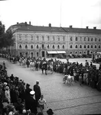 Svenska Cirkus Orlando turnerande tillsammans med holländska Cirkus Strassburger, 1938.