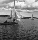 Segling start vid Houken, våren 1938