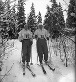 Skidåkare G. Andersson (Tusse) och Karl Eriksson GIF.