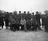 Uppsala läroverks bandylag. DM-tunering 1939
