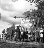 Skådespel i en hage.