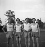 GIF:s segrande lag i DM 4x100 meter och 4x1500 meter.

Från vänster: Bergström, Karlsson, Staf och Bergman. 1940
