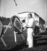 Bågskytte på utställningen. 1946

