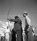 Bågskytte på utställningen. 1946

