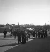 Första Maj och majblomsförsäljning. 1947