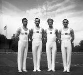 SM i landskamp i tävlingsgymnastik. 1946