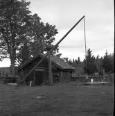 Gammelgården i Åbyggeby. 1943