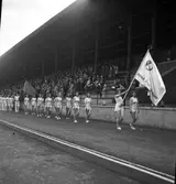 Gymnastik på Strömvallen.

3 juni 1943
