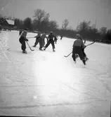 Bandymatch mellan Huge - Broberg. 1943