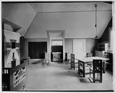 Pressens villa, Saltsjöbaden, Stockholm. Interiör, barnkammare. Arkitekt och inredning Carl Westman, 1902.