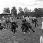 Reportage från Hästnäs.
Juni 1956.