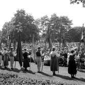 JUF:s möte i Stadsparken.
Juni 1956.