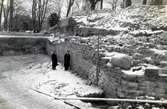 Vallgraven (torrgraven) vid bastionen Sankt Erik, sedd från Söderportsgatan.