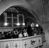 Arbrå kyrkokör,
Repeterar till 1 Advent,
December 1971