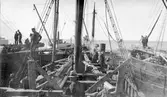 Bärgning av S/S Per Brahe utanför Hästholmen i Vättern.